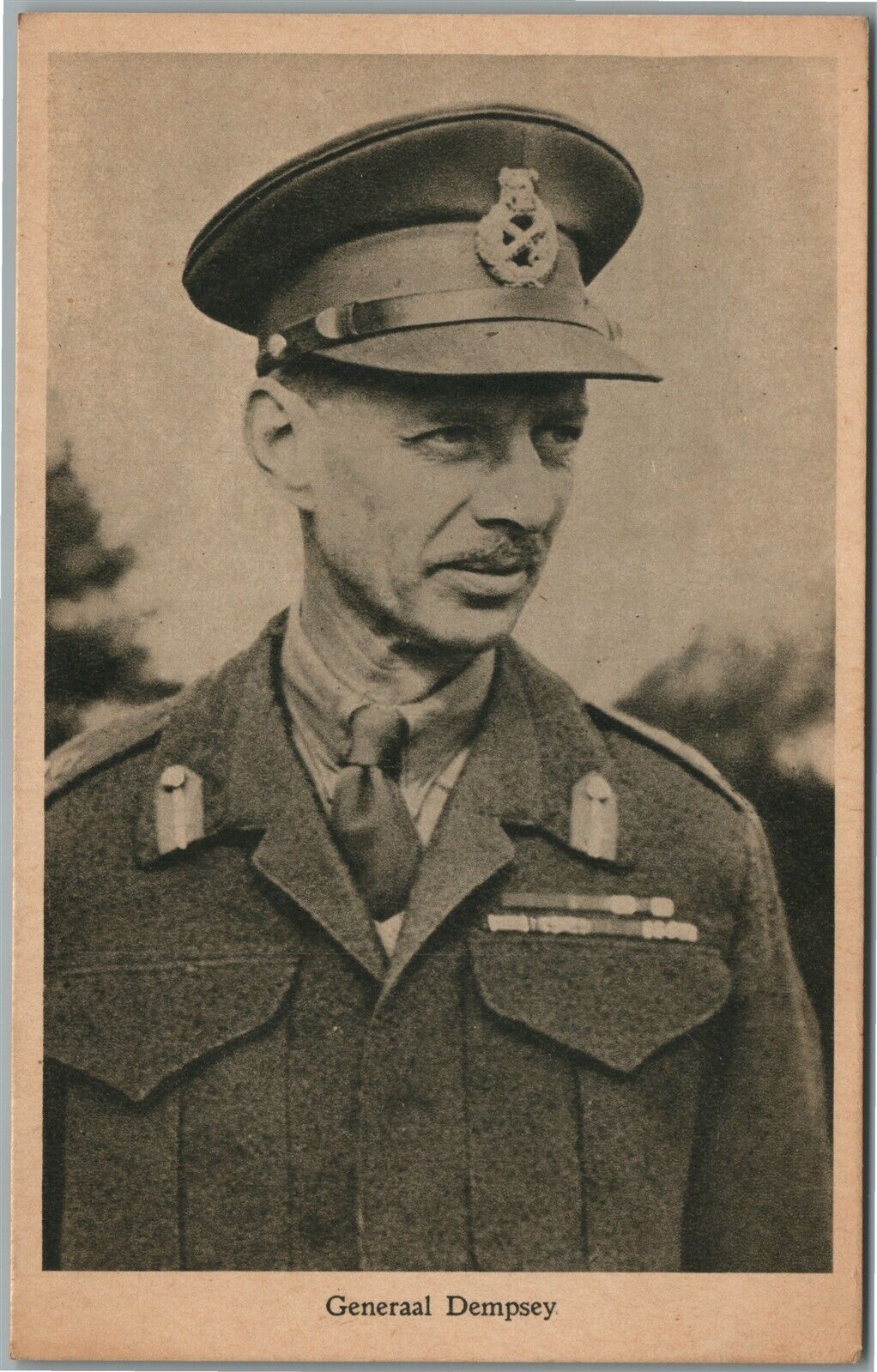 GENERAL DEMPSEY VINTAGE POSTCARD