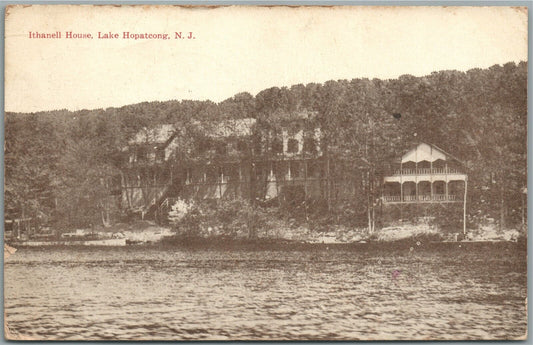 LAKE HOPATCONG NJ ITHANNEL HOUSE ANTIQUE POSTCARD