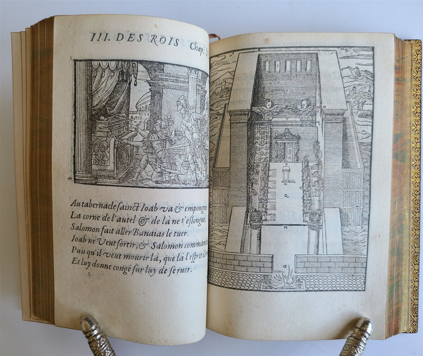 1582 FIGURES DE LA BIBLE antique ILLUSTRATED w/ 430 WOODCUTS scarce 16th CENTURY