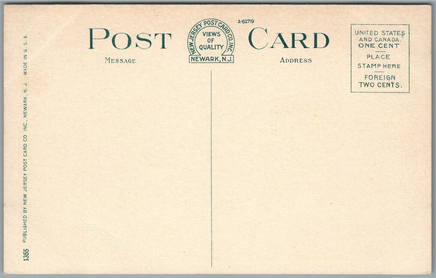 TOP OF ORANGE MOUNTAIN NJ EYRIE AT EAGLE ROCK ANTIQUE POSTCARD