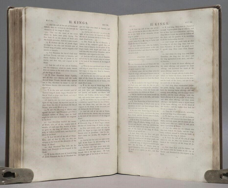 1798 BIBLE FIRST HOT PRESS EDITION LARGE FOLIO antique AMERICANA 18th cent. RARE