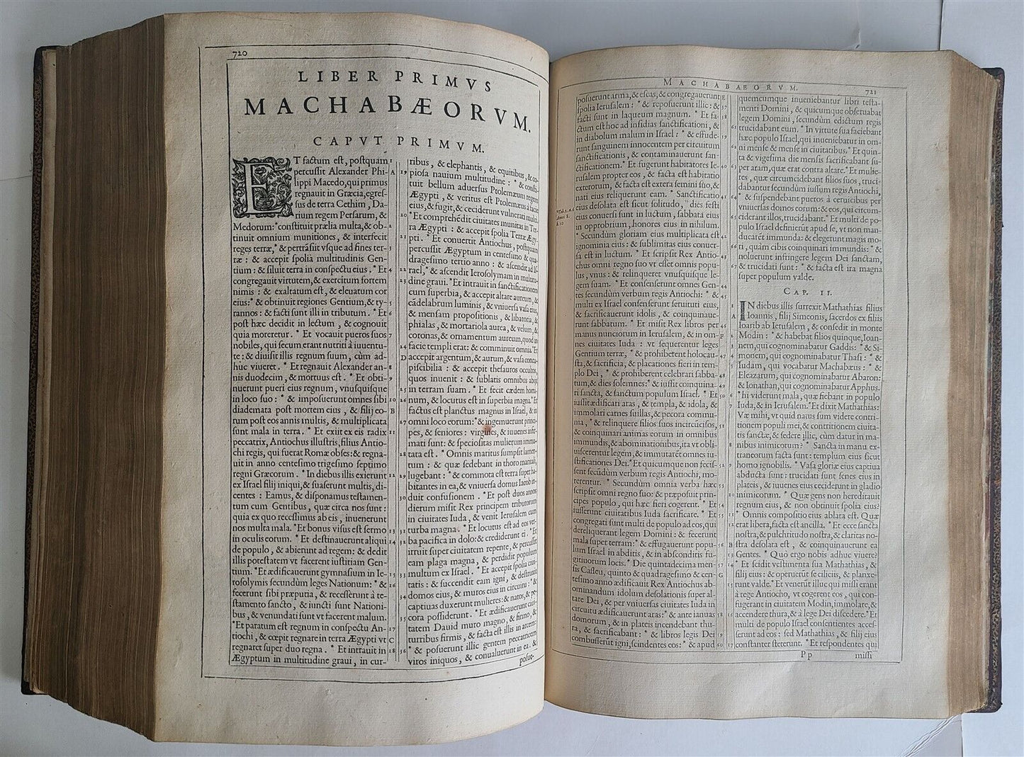 1603 BIBLE LATIN PLANTIN BIBLIA SACRA antique MASSIVE FOLIO OLD & NEW TESTAMENT