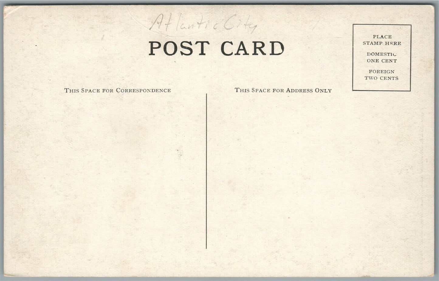 ATLANTIC CITY NJ PREMIER OCEAN TO OCEAN RAE PACEMAKER & PILOT ANTIQUE POSTCARD