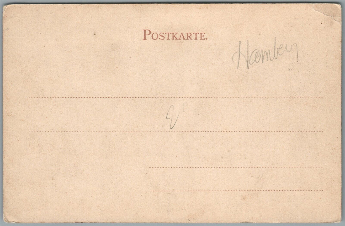 ALTONA BISMARK DENKMAL ANTIQUE POSTCARD