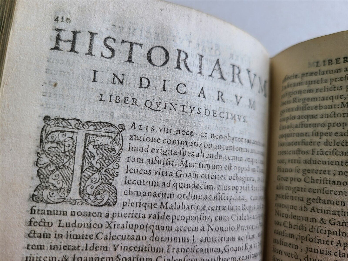 1605 HISTORY of INDIA by G. Maffei LATIN antique PIGSKIN Historiarum Indicarum