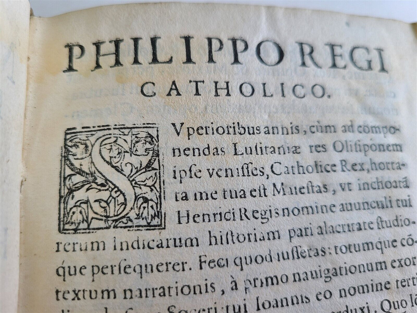 1605 HISTORY of INDIA by G. Maffei LATIN antique PIGSKIN Historiarum Indicarum