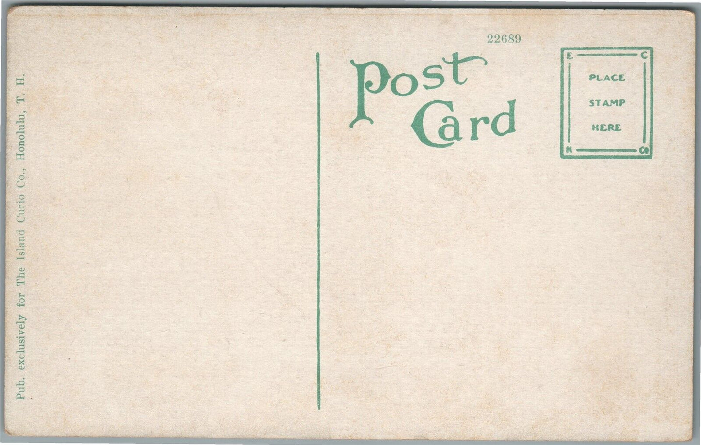 HAWAIIAN ISLANDERS MAKING POI ANTIQUE POSTCARD HI