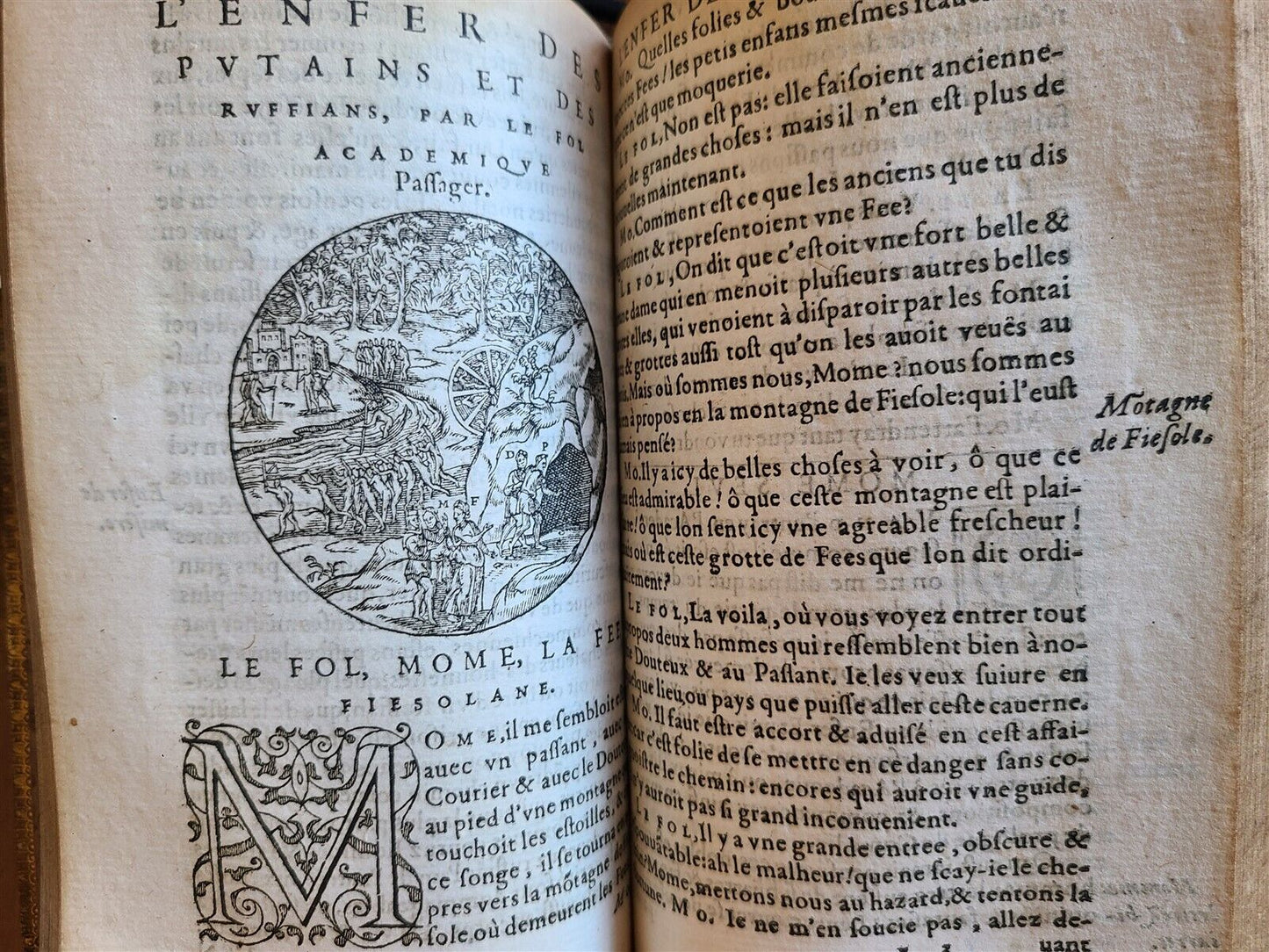 1583 LES MONDES CELESTES TERRESTRES by ANTONIO DONI antique ILLUSTRATED rare