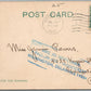 MOYLAN PA BOATING ON RIDLEY CREEK ANTIQUE POSTCARD