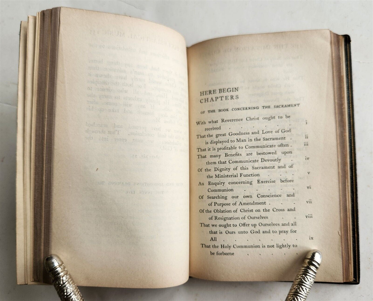 1908 IMITATION of CHRIST THE ECCLESIASTICAL MUSIC signed binding antique