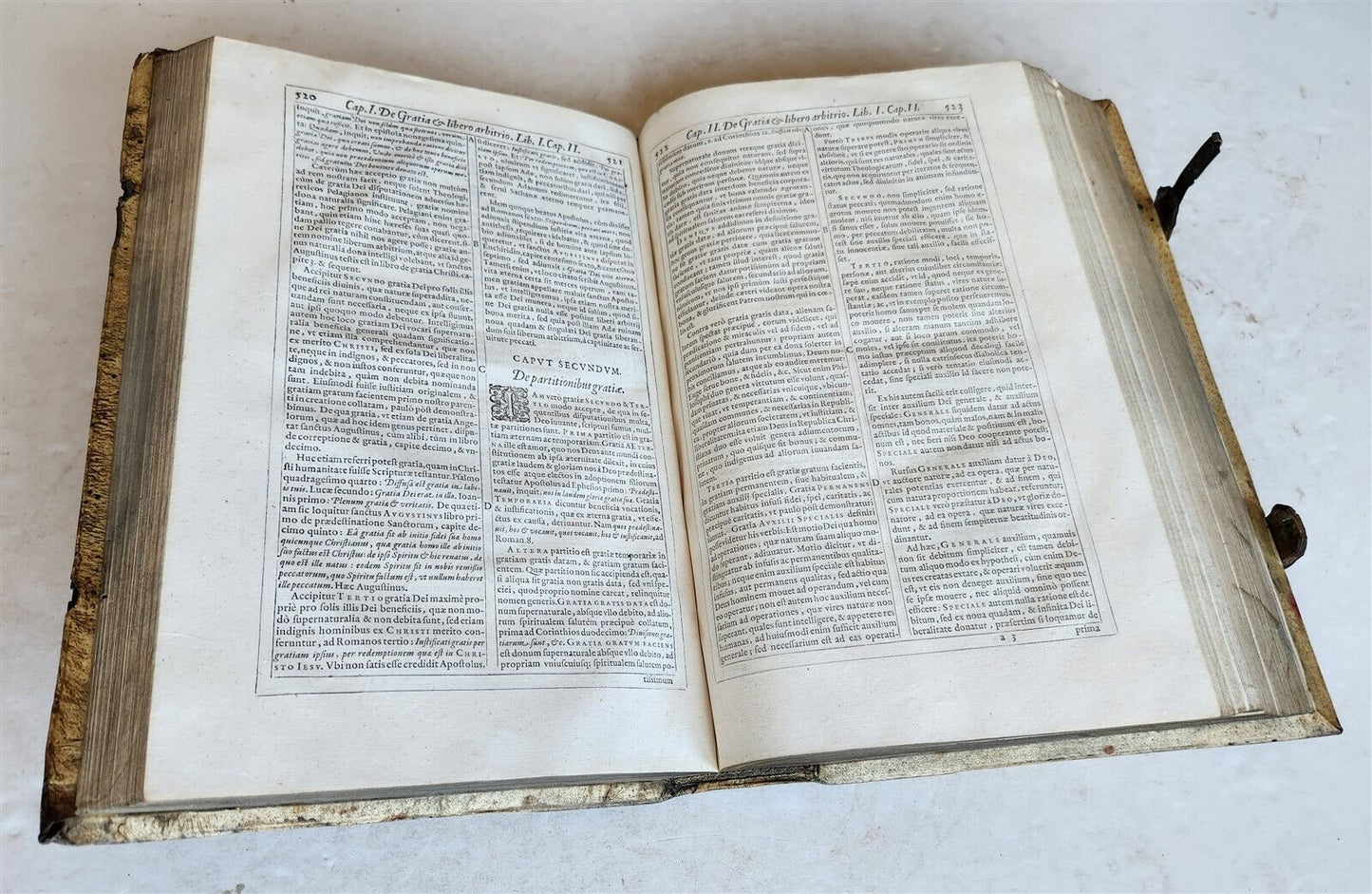 1593 DISPUTATIONES AGAINST HERETICS ROBERTI BELLARMINI antique PIGSKIN FOLIO v.3