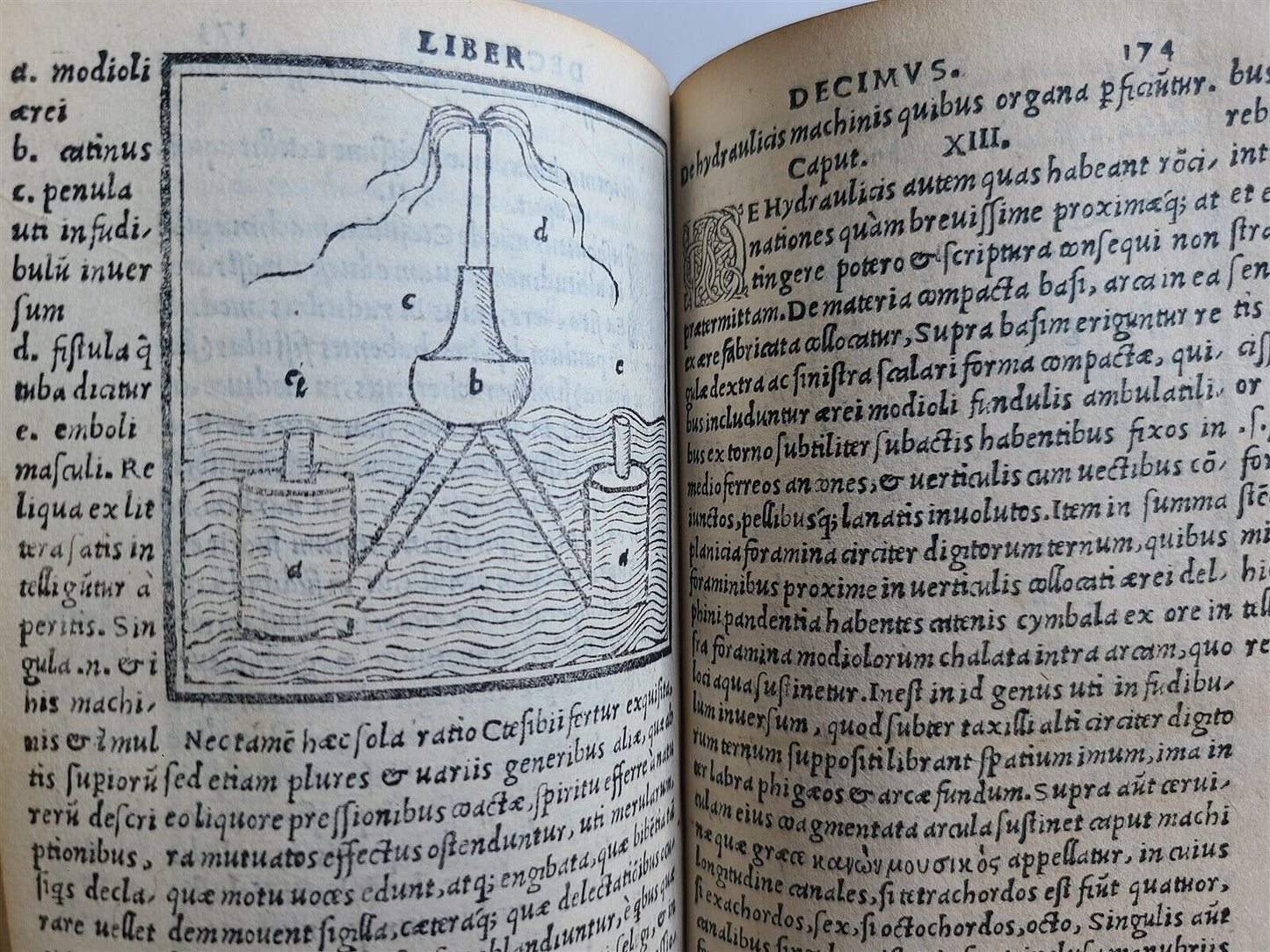 1513 VITRUVIUS ILLUSTRATED antique POST-INCUNABULA rare 16th CENT. architecture