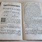 1728 MEDICINA STATICA aphorisms of Sanctorius by John Quincy antique in ENGLISH