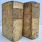 1597 ARISTOTLE 2 VOLUMES 16th CENTURY antique VELLUM BOUND in GREEK & LATIN