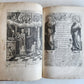 1651 PRAYER BOOK in FRENCH & LATIN BEAUTIFULLY ILLUSTRATED antique FINE BINDING