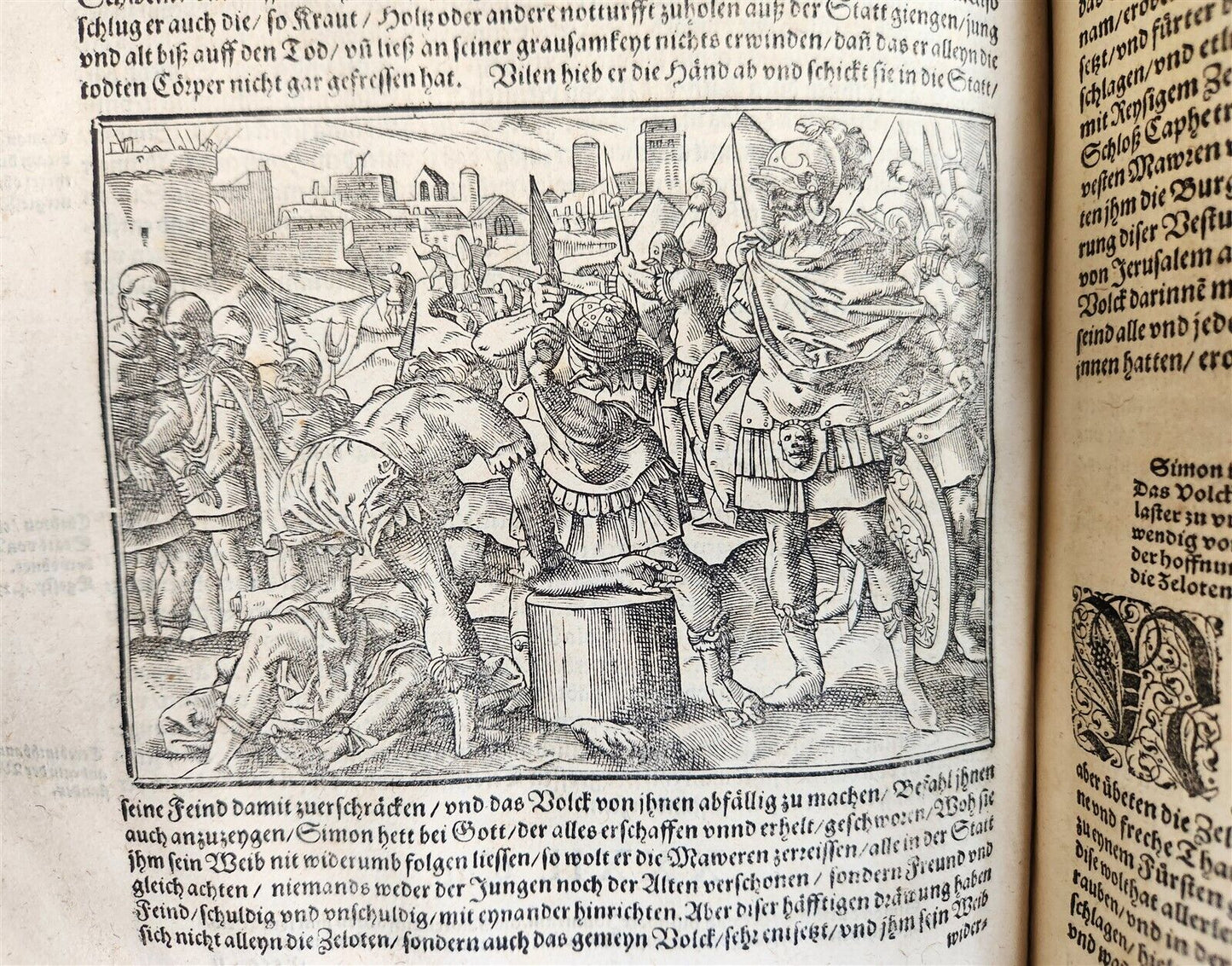 1590 FLAVIUS JOSEPHUS ILLUSTRATED JEWISH HISTORY antique MASSIVE FOLIO JUDAICA