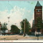 RUSHVILLE IN THIRD STREET ANTIQUE POSTCARD