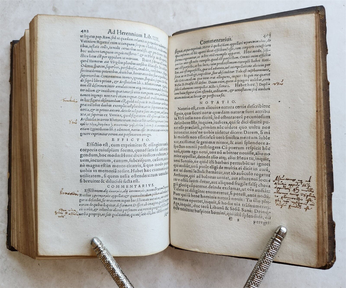 1564 COMMENTARIES by DOCTOR & ALCHEMIST MICHAEL TOXITES antique PIGSKIN 16th C.