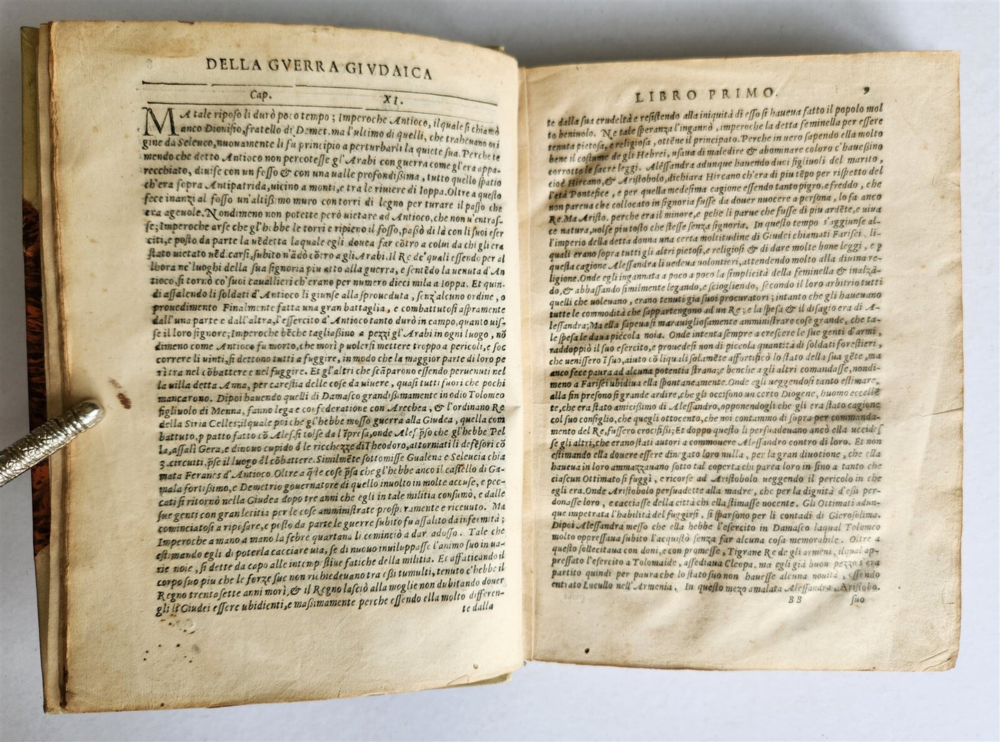 1574 JEWISH WARS by JOSEPHUS FLAVIUS in ITALIAN antique 16th CENTURY