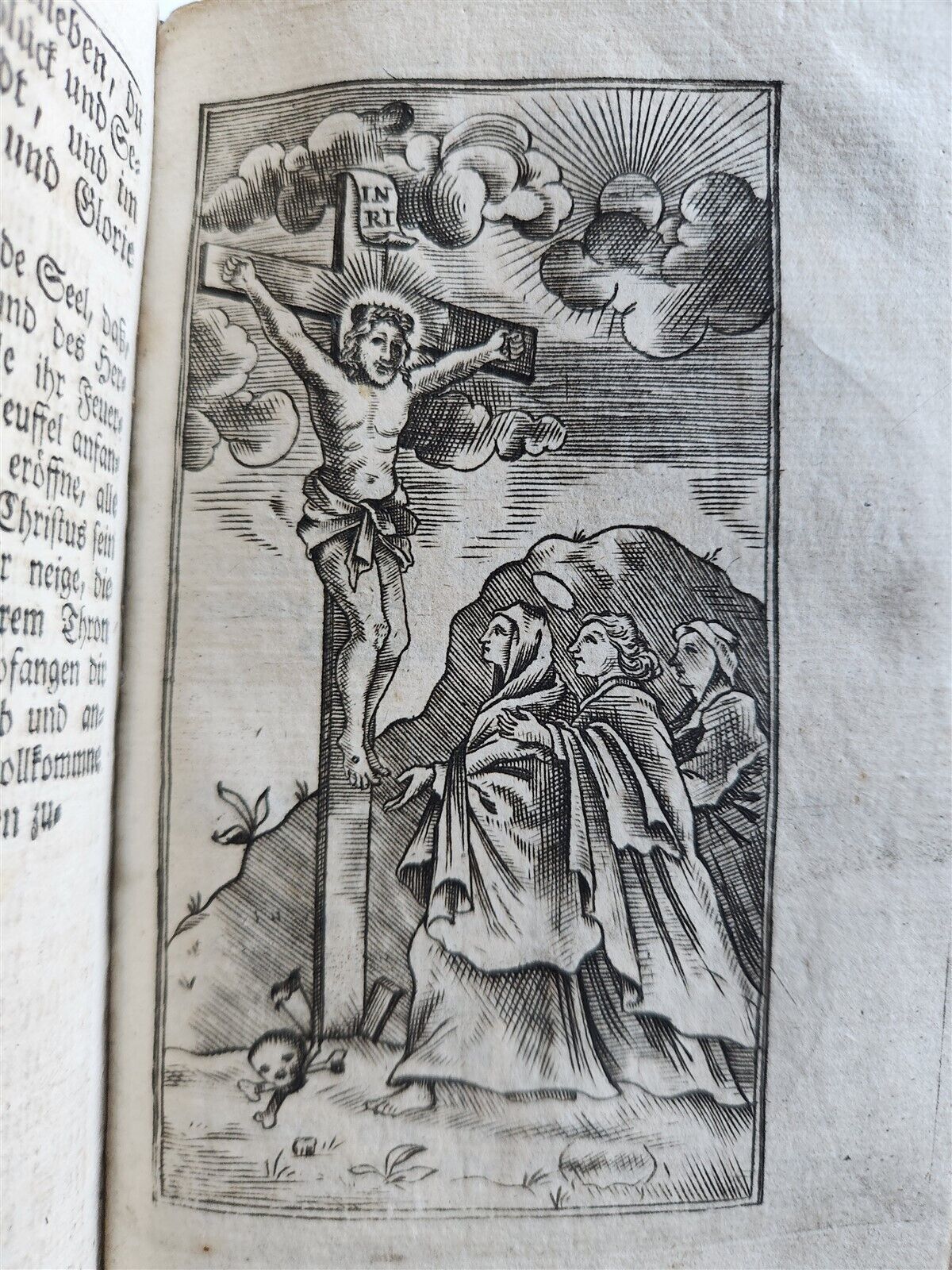 1754 GERMAN DEVOTIONAL BOOK antique BINDING w/ STUNNING SILVER FITTINGS