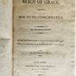 1809 REIGN of GRACE from its RISE TO ITS CONSUMMATION antique AMERICANA A.BOOTH
