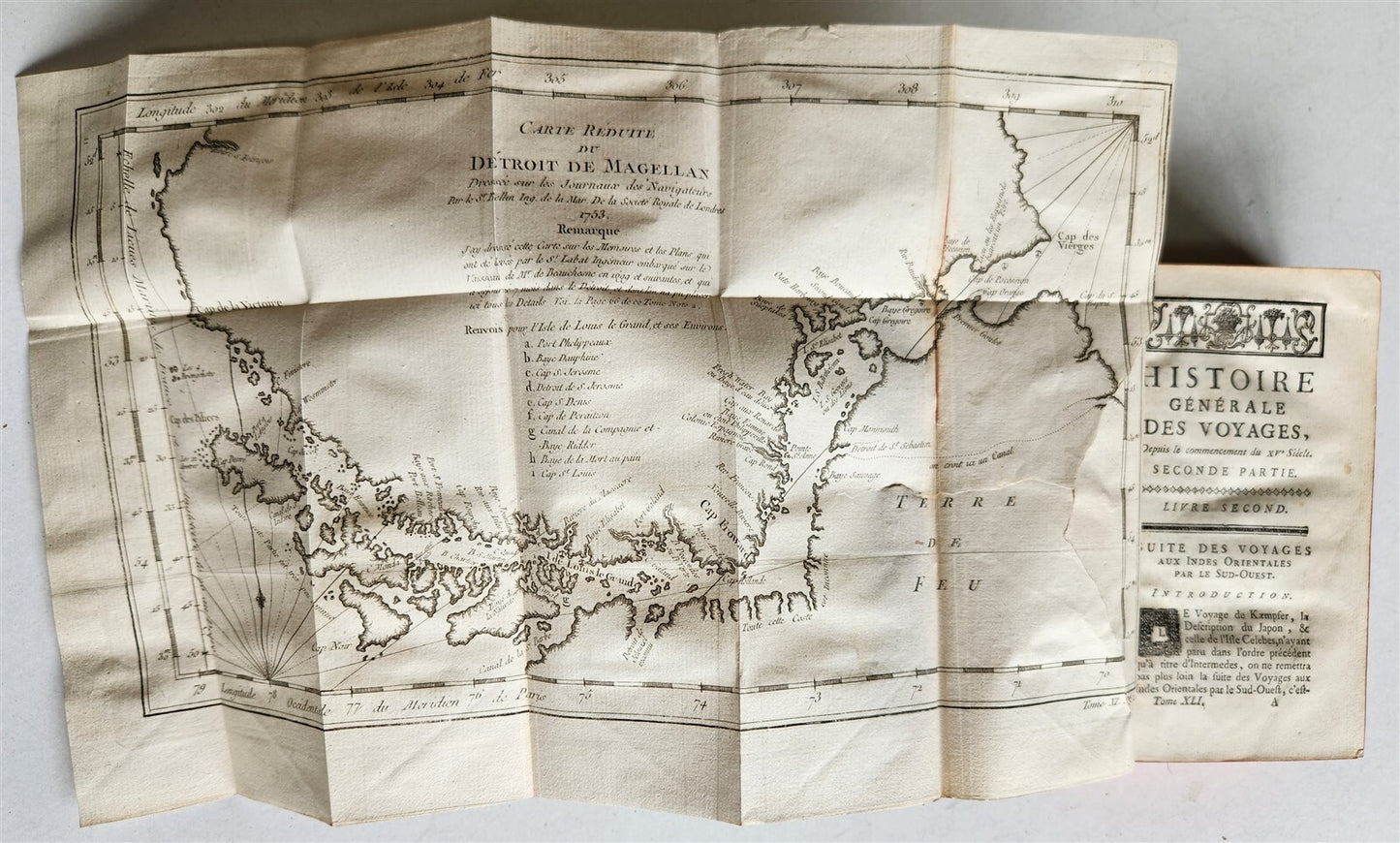 1753 HISTOIRE des VOYAGES antique illustrated S. AMERICA TRAVELS of GEORGE ANSON