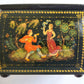RUSSIAN PALEKH SCHOOL 5 SIDED VINTAGE LACQUER BOX ARTIST SIGNED