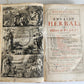 1710 BOTANOLOGIA ENGLISH HERBAL antique ILLUSTRATED MASSIVE FOLIO
