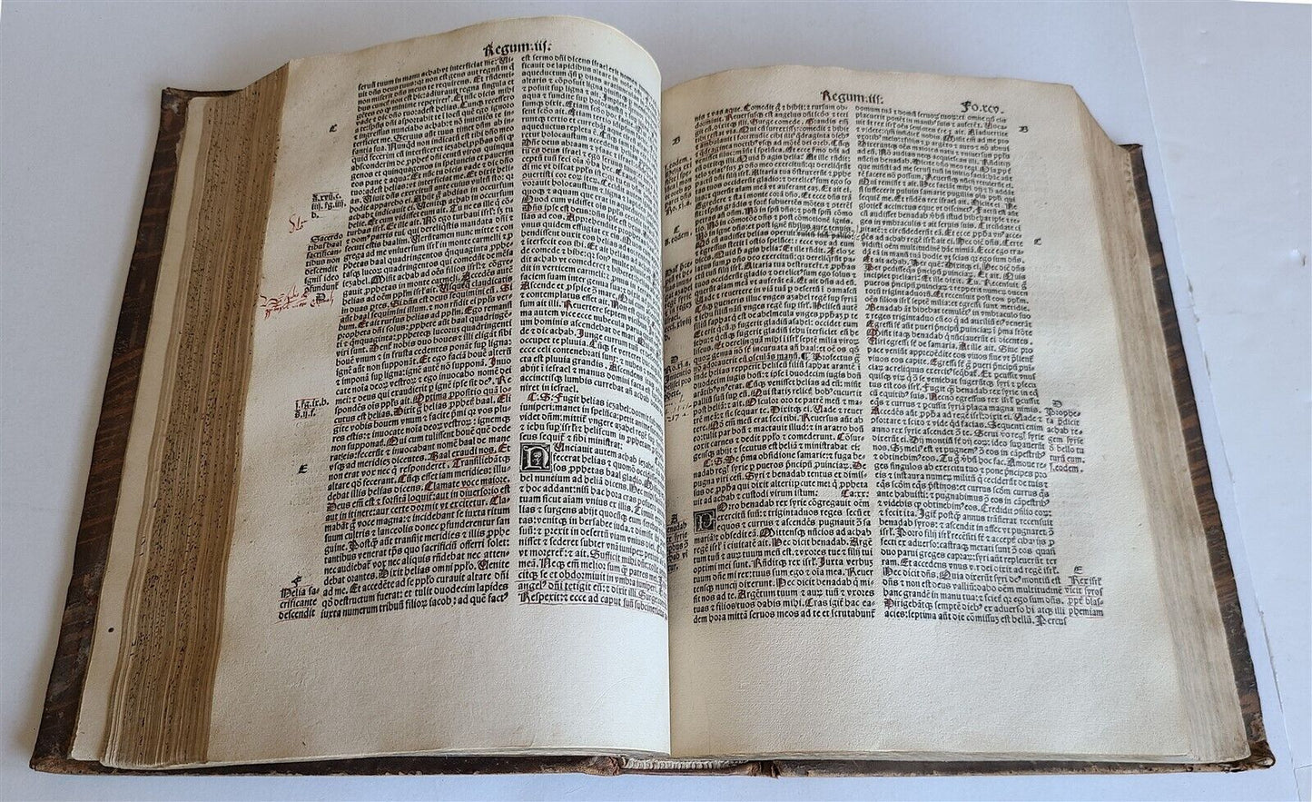 1509 BIBILE in LATIN POST-INCUNABULA antique LYON BIBLIA LATINA rare