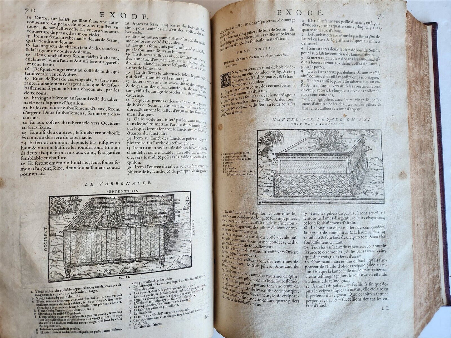 1578 BIBLE in FRENCH ILLUSTRATED antique MASSIVE FOLIO 16th CENTURY