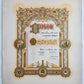 1908 LARGE GERMAN DIPLOMA size 19.5 by 25.5" antique