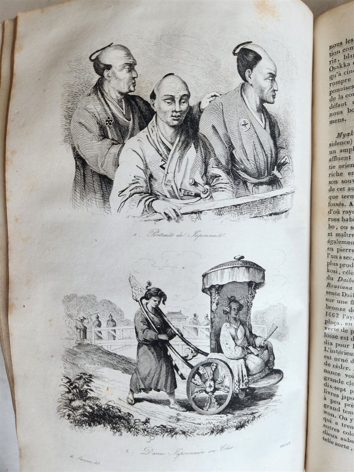 1839 VOYAGE PITTORESQUE AUTOUR du MONDE 2 VOLUMES antique ILLUSTRATED