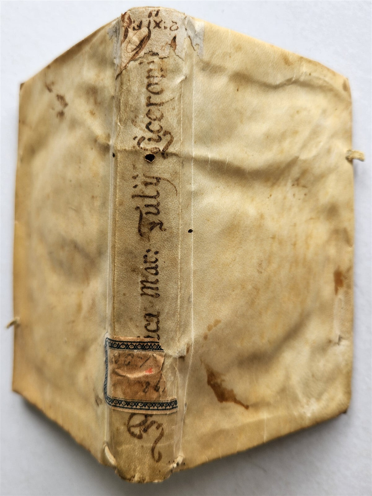 1587 CICERO Rhetoricorum ad Herennium antique VELLUM BOUND