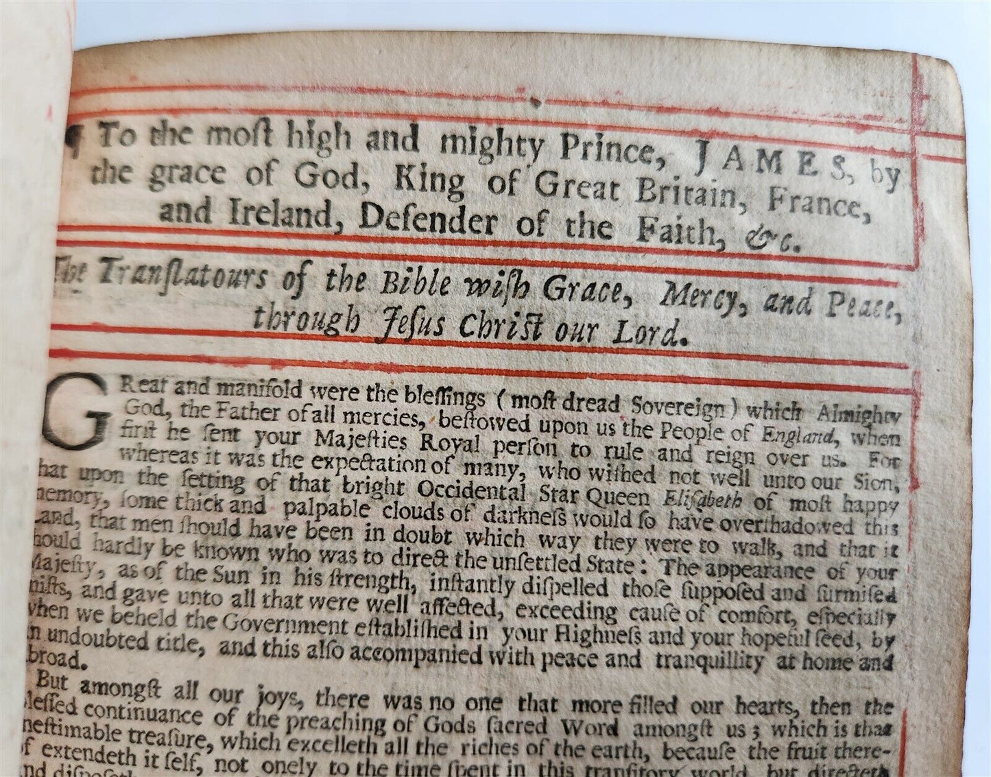 1691 BIBLE in ENGLISH OLD & NEW TESTAMENT antique KING JAMES woman's provenance