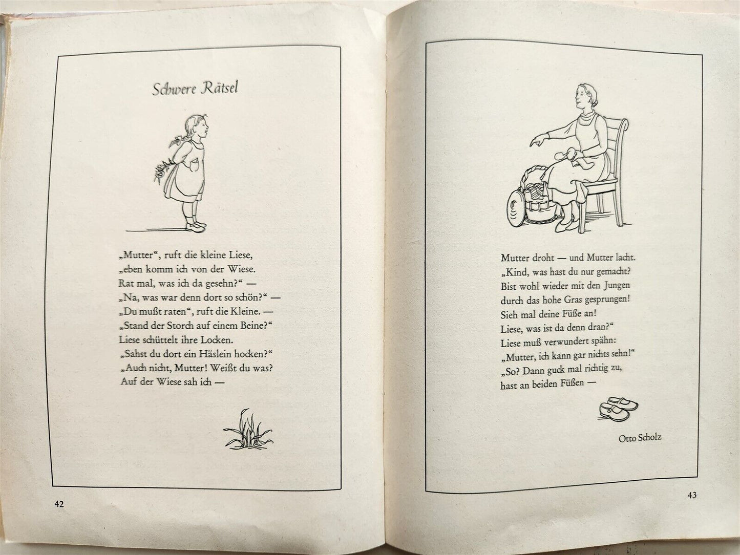 1951 CHILDREN BOOK in GERMAN vintage ILLUSTRATED THIENEMANNS SCHATZASTLEIN