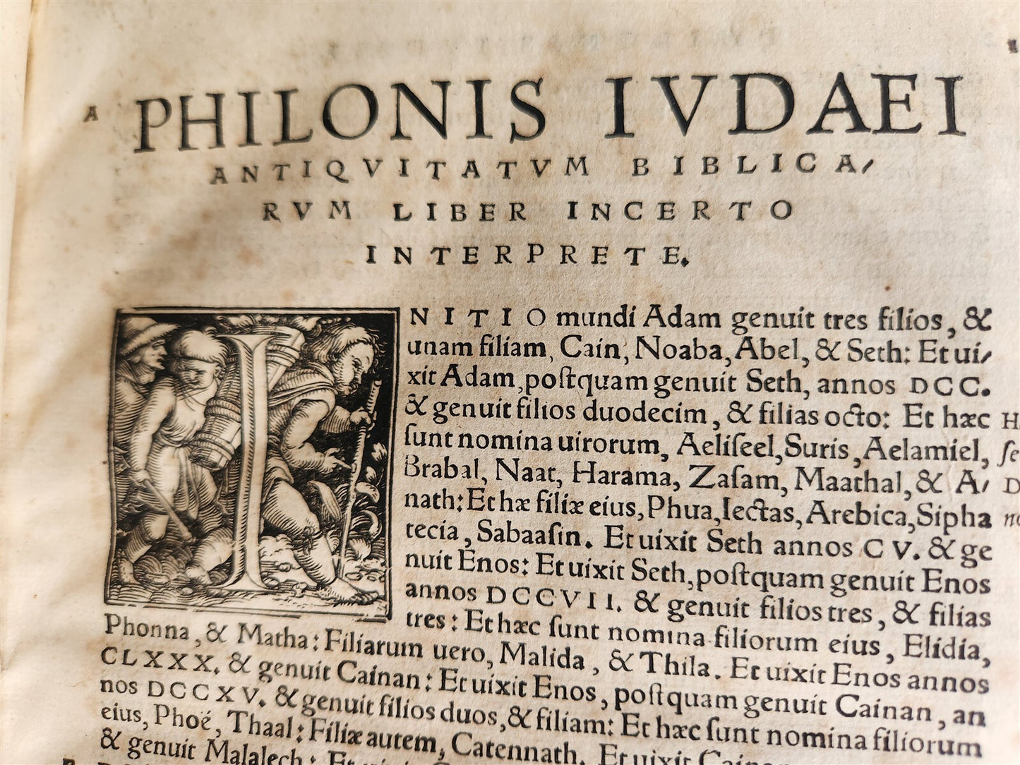 1527 POST-INCUNABULA PHILO of ALEXANDRIA antique Philonis Iudaei JUDAICA