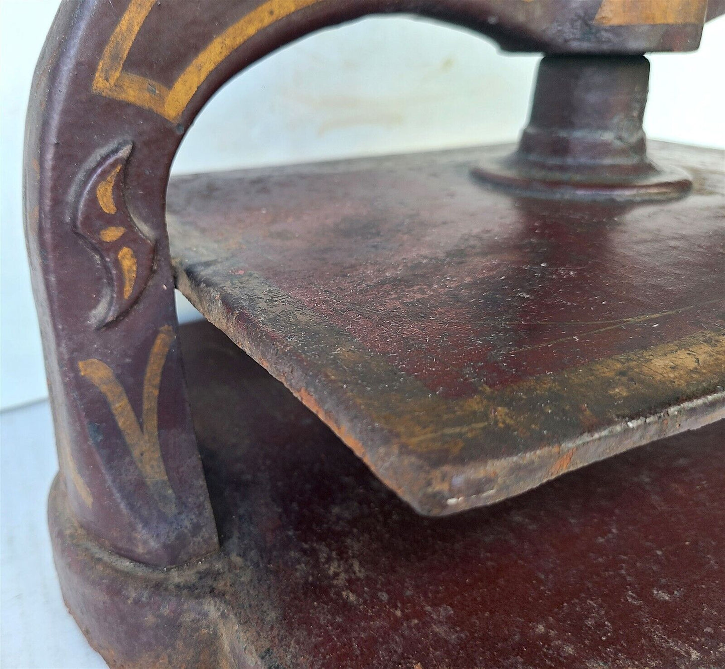 CAST IRON BOOK PRESS antique BOOKBINDING VICTORIAN 19th century