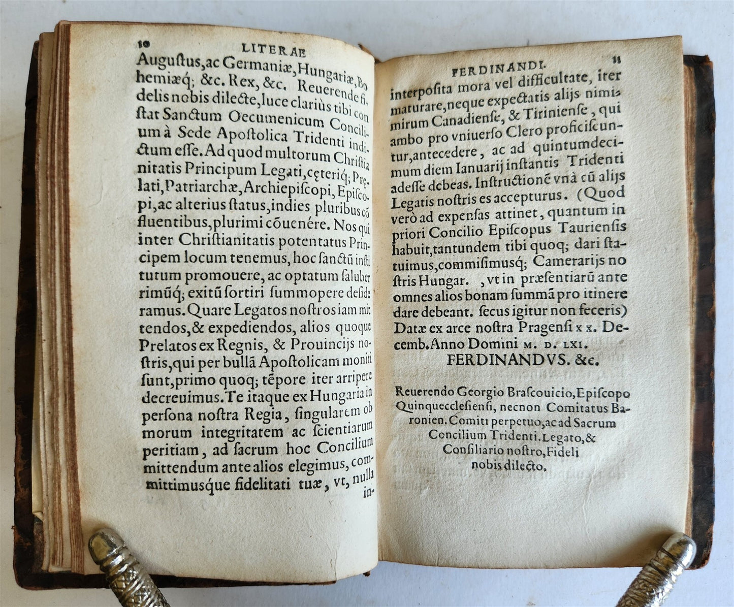 1565 Ex actis concilii Tridentini by Gerwin CALENIUS antique COUNCIL of TRENT
