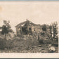 WWI ERA DESTROYED HOUSE ANTIQUE REAL PHOTO POSTCARD RPPC