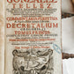 1690 PIGSKIN BOUND 4 FOLIO LAW BOOKS antique by D. D. Emanuelis Gonzalez Tellez