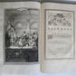 1728 Bernard Le Bovier de Fontenelle WORKS 3 FOLIO VOLUMES ILLUSTRATED antique