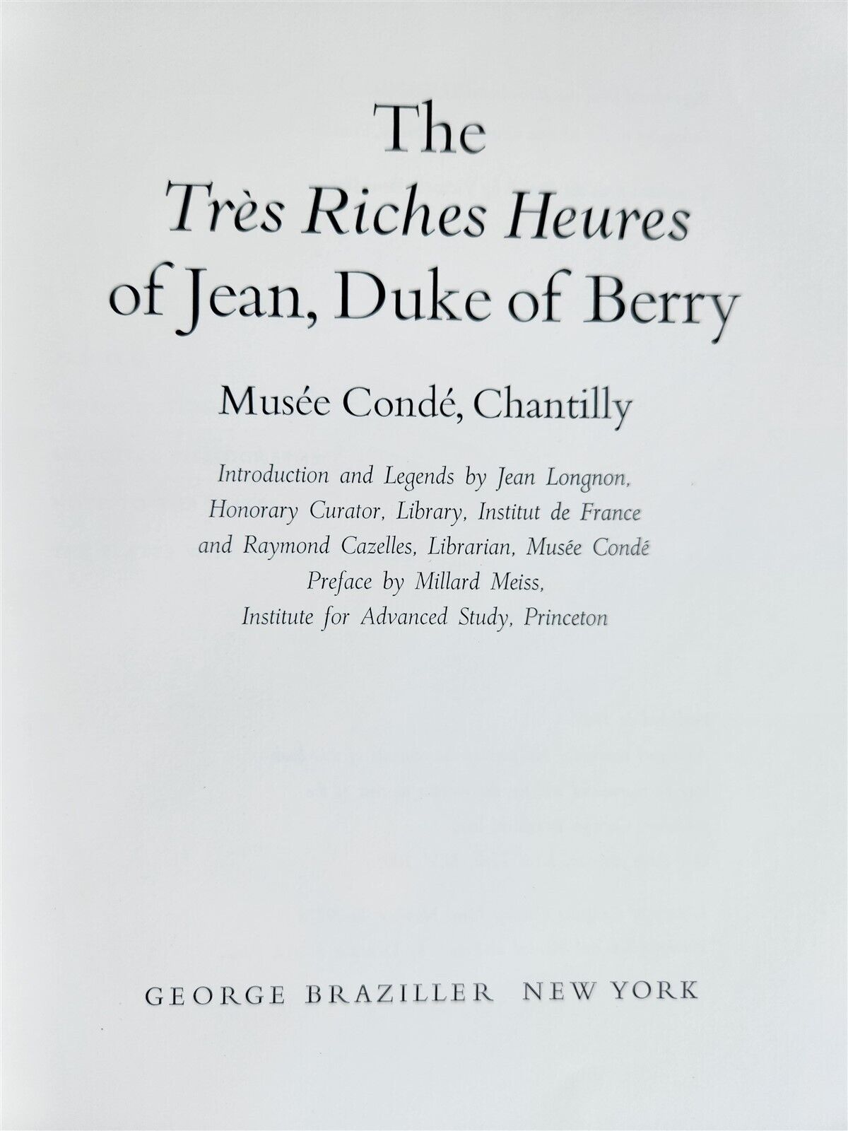 1969 The Tres Riches Heures of Jean Duke of Berry antique ILLUSTRATED FOLIO