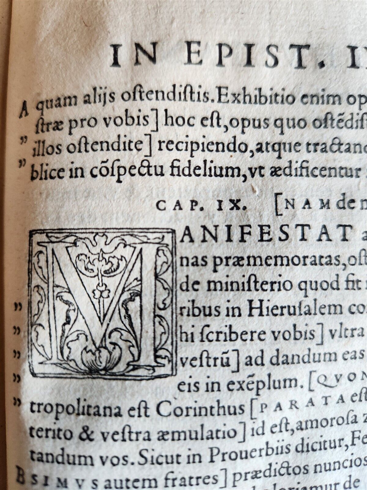 1537 DENIS THE CARTHUSIAN antique COMMENTARY ON EPISTLES of ST.PAUL 16th CENTURY