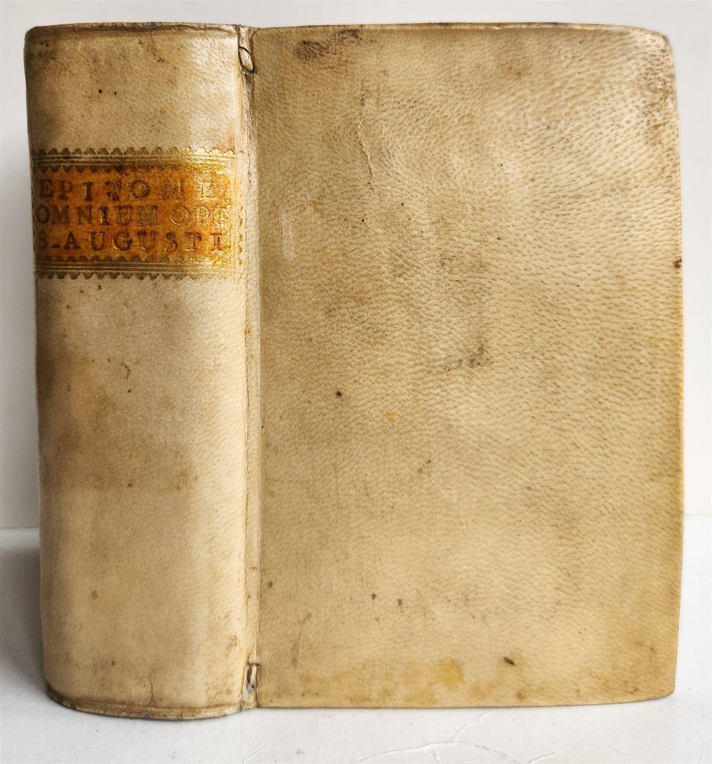 1542 OMNIUM OPERUM DIVI AURELII AUGUSTINI antique VELLUM BOUND 16th CENTURY