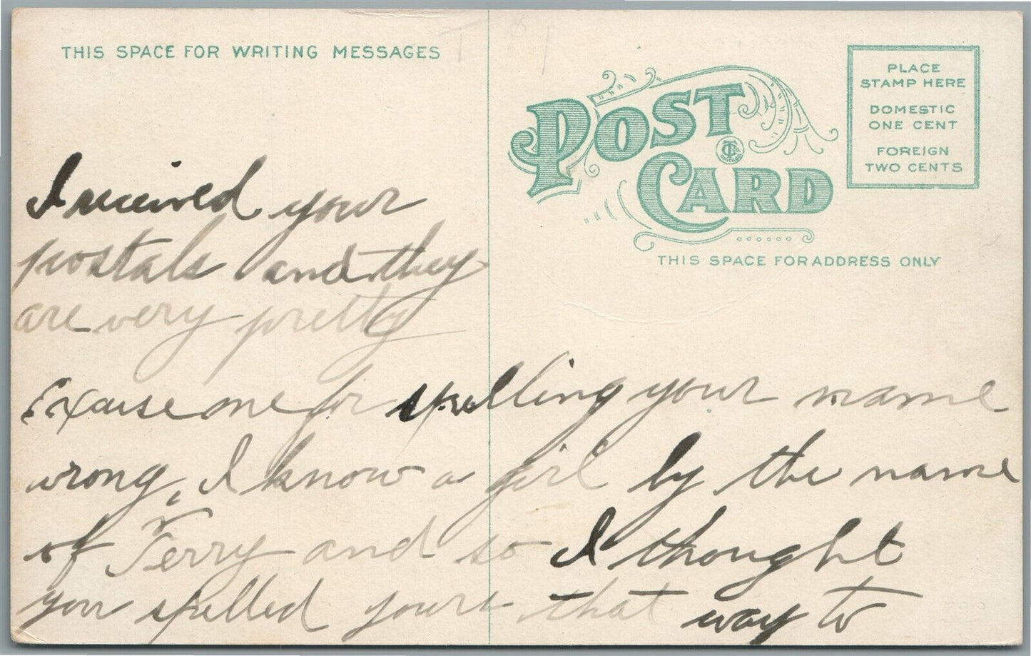 TEMPLE PA BRODEN'S COTTAGE ANTIQUE POSTCARD
