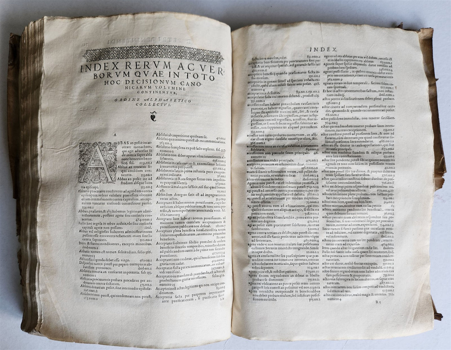 1567 CANON LAW antique 16th CENTURY FOLIO vellum binding Decisiones Canonicae