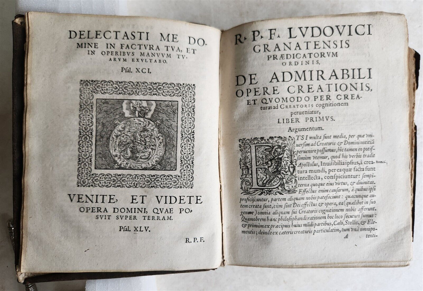 1588 Introductionis ad symbolum fidei ILLUSTRATED antique