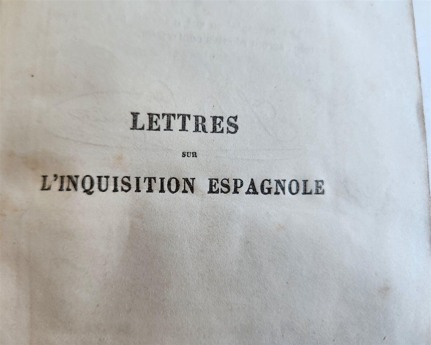 1874 LETTERS to RUSSIAN GENTLEMAN on SPANISH INQUISITION antique