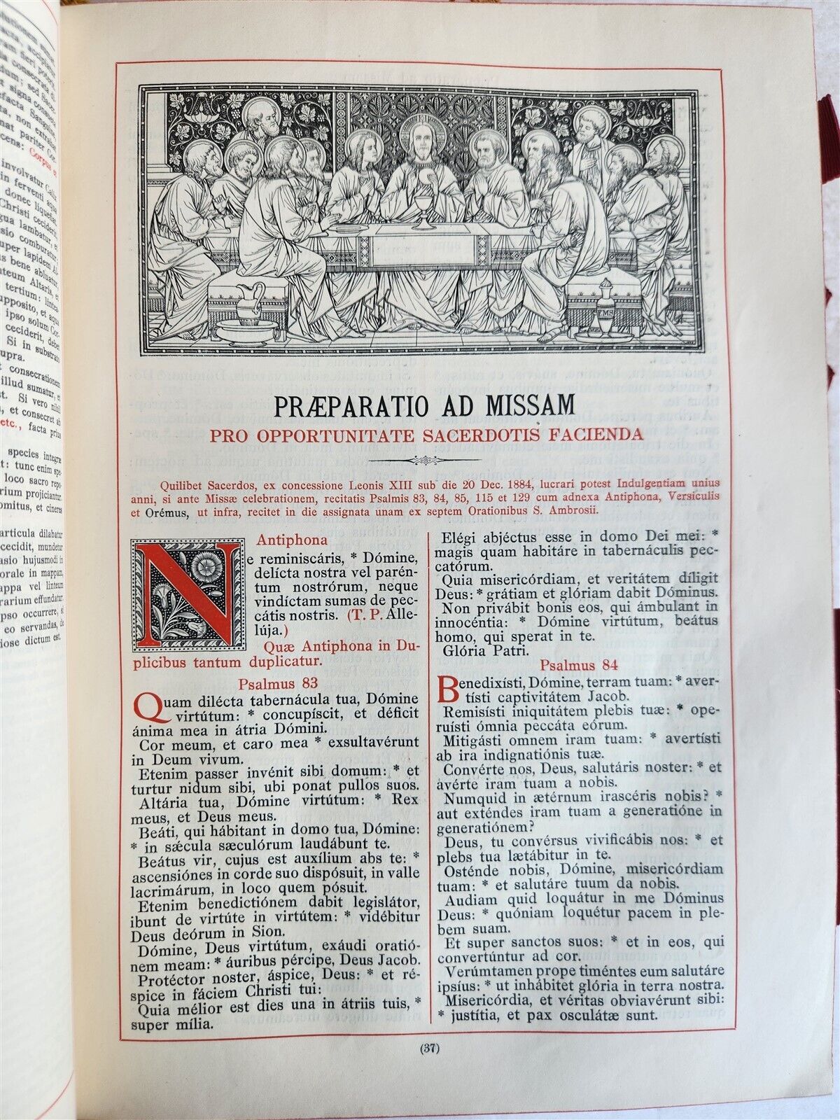 1929 MISSALE ROMANUM antique MASSIVE FOLIO FINE LEATHER BINDING