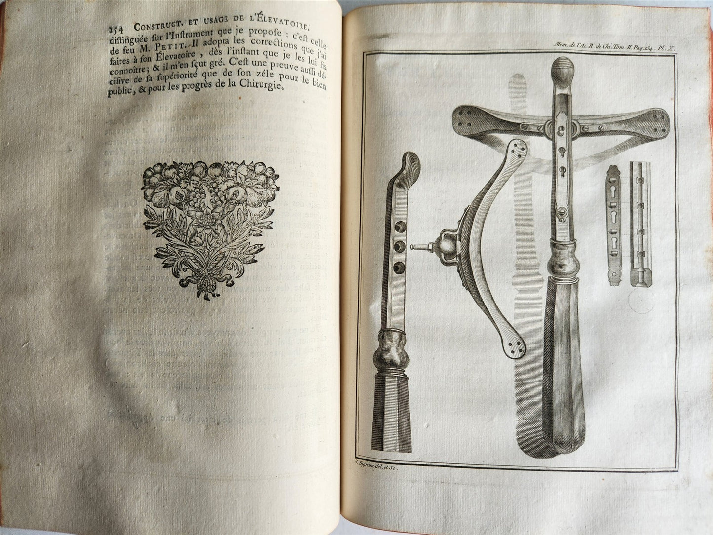 1757 SURGERY ANATOMY ILLUSTRATED antique Memoires l'Academie Royale de Chirurgie